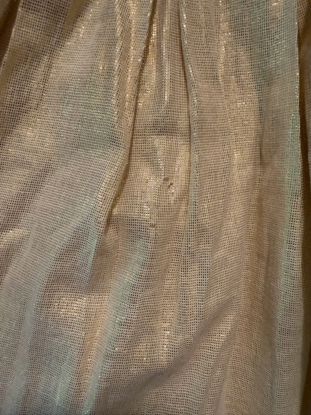 Tea Collection Gold Shimmer Pleated Kids Dress - 3t